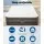 Bestway Queen Air Mattress - 46cm Flocked Surface, I-Beam Construction, Rapid Inflation with Built-In Pump, Grey