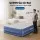 Bestway Queen Air Bed Inflatable Mattress with Built-In Pump, Flocked Surface, Coil Beam Design & Carry Bag