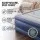 Bestway Queen Air Mattress - Inflatable Bed, 61cm, Blue, Flocked Surface, Built-in Pump, Indoor/Outdoor Use