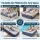 Bestway Queen Air Mattress - Inflatable Bed, 61cm, Blue, Flocked Surface, Built-in Pump, Indoor/Outdoor Use