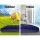 Bestway Single Size Navy Air Mattress - Flocked Surface, Coil-Beam, Built-in Pump, Indoor/Outdoor Use, 1-Year Warranty