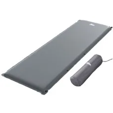 Weisshorn Self-Inflating Camping Mat, 6cm Thick Foam, Durable Taffeta, 60s Inflation, 189x66cm, Grey, w/ Carry