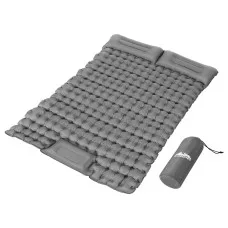 Weisshorn Double Self Inflating Camping Mattress 9cm Thick with Pillow Carry Bag and Pump 200x140cm Comfortable