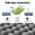 Weisshorn Double Self Inflating Camping Mattress 9cm Thick with Pillow Carry Bag and Pump 200x140cm Comfortable