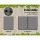 Weisshorn Double Self-Inflating Mattress - Grey, 4cm Thick, Polyurethane Foam, Water-Resistant, 199x137cm, 60s Inflation