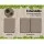 Weisshorn Double Self-Inflating Camping Mattress, 10cm Thick, Water-Resistant, Coffee Colour, 196x136cm with Carry Bag