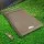 Weisshorn Double Self-Inflating Camping Mattress, 10cm Thick, Water-Resistant, Coffee Colour, 196x136cm with Carry Bag