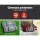 Weisshorn Double Self-Inflating Camping Mattress - 9.5cm Thick, Water-Resistant, Joinable, Grey, 187x132cm, w/ Carry