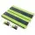 Weisshorn Double Self-Inflating Camping Mattress - 2.5cm Thick Foam, Water-Resistant, Joinable, 190x128cm, Green