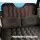 Weisshorn 176x80 Inflatable Car Mattress - Charcoal PVC SUV Camping Bed with Pump, Pillows, Non-Slip Design & Bag