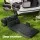 Weisshorn 176x80 Inflatable Car Mattress - Charcoal PVC SUV Camping Bed with Pump, Pillows, Non-Slip Design & Bag