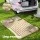Weisshorn Beige 175x130cm Inflatable SUV Car Mattress with Air Pump, Pillows & Carry Bag - Soft PVC Camping Bed