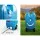 Weisshorn 40L Portable Water Tank with Wheels - Durable Polyethylene, Easy Transport, Perfect for Camping, Blue