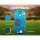 Weisshorn 40L Portable Water Tank with Wheels - Durable Polyethylene, Easy Transport, Perfect for Camping, Blue