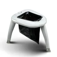 Weisshorn Portable Folding Camping Toilet - Durable Plastic, 120kg Capacity, Anti-Slip Legs, Includes 10 Waste Bags