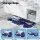 Weisshorn Foldable Bathtub with Insulation & Support, Navy Blue, 114x62cm - Includes Inflatable Pillow & Air Pump