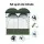Weisshorn Double Camping Shower Toilet Tent - Portable 2-4 Person Change Room with Steel Poles, 224x114x212CM, Green