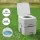 Weisshorn 20L Portable Toilet and Shower Tent Set with 12L Freshwater High Stability Fibreglass Poles