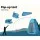 Weisshorn Pop-Up Camping Shower Tent - 190cm Privacy Shelter, UV-Resistant, Easy Setup, Portable with Carry Bag