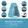 Weisshorn Pop-Up Camping Shower Tent - 190cm Privacy Shelter, UV-Resistant, Easy Setup, Portable with Carry Bag