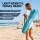 Weisshorn Beach Tent 3-4 Person Pop Up Sun Shade UPF 50+ Water Repellent Automatic Outdoor Shelter Blue