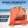 Weisshorn 3-4 Person Beach Tent Pop Up Sun Shade Automatic Auto-Hub UPF 50+ 237 x 225 x 141cm Orange