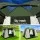 Weisshorn 6-Person Camping Tent, Weatherproof 190T Polyester, Spacious Design with Awning, Green/White, Easy Setup
