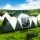 Weisshorn 12-Person Green Dome Tent - Spacious 3-Room Design, UV & Water-Resistant, Easy Setup with Carry Bag