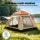 Weisshorn 3-4 Person Pop Up Camping Tent Instant Setup Waterproof PU2000mm Dual Mesh Windows Awning Included