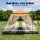 Weisshorn 3-4 Person Pop Up Camping Tent Instant Setup Waterproof PU2000mm Dual Mesh Windows Awning Included