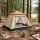 Weisshorn 3-4 Person Pop Up Camping Tent Instant Setup Waterproof PU2000mm Dual Mesh Windows Awning Included
