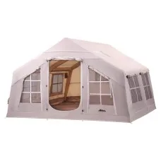 Weisshorn 6-Person Inflatable Beach Tent, 360CM, PVC Support, PU3000 Water-Resistant, UV Protection, Easy Set-Up