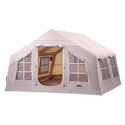 Weisshorn 6-Person Inflatable Beach Tent, 360CM, PVC Support, PU3000 Water-Resistant, UV Protection, Easy Set-Up