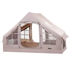 Weisshorn 6-Person Inflatable Beach Tent - PU3000 Water-Resistant, UV Protection, 300CM Spacious Family Shelter