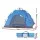 Weisshorn Instant Pop Up 2-3 Person Camping Tent Blue PU3000 Oxford Carbon Fibre Poles Quick Set Up 2-3