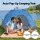 Weisshorn Instant Pop Up 2-3 Person Camping Tent Blue PU3000 Oxford Carbon Fibre Poles Quick Set Up 2-3