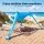 Weisshorn Camping Beach Shade Canopy 334 x 440 x 160cm Portable Blue Sun Shelter with Aluminium Poles