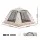 Weisshorn Camping Tent Family Shelter 210cm Square 210D Oxford Fabric Awning Mesh Panels Khaki Ventilation