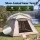 Weisshorn Camping Tent Family Shelter 210cm Square 210D Oxford Fabric Awning Mesh Panels Khaki Ventilation