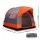 Weisshorn Camping Tent 250cm 6-8 Person Family Freestanding SUV Tent Mesh Windows Skylight Oxford Orange