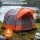 Weisshorn Camping Tent 250cm 6-8 Person Family Freestanding SUV Tent Mesh Windows Skylight Oxford Orange