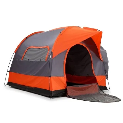 Weisshorn Camping Tent 250cm 6-8 Person Family Freestanding SUV Tent Mesh Windows Skylight Oxford Orange