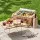 Alfresco 2 Person Picnic Basket Set 21L Insulated with Foldable Wood Table and Picnic Mat