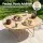 Alfresco 2 Person Insulated Picnic Basket Set with Foldable Wood Table Natural Wicker Outdoor Dining Set