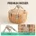 Alfresco 2 Person Insulated Picnic Basket Set with Foldable Wood Table Natural Wicker Outdoor Dining Set