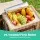 Alfresco 4 Person Picnic Basket Set with 21L Insulated Compartment, Foldable Wood Table and Picnic Mat