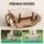 Alfresco 4 Person Picnic Basket Set with 21L Insulated Compartment, Foldable Wood Table and Picnic Mat