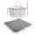 Alfresco 2 Person Picnic Basket Set, Willow & Faux Leather, 36x22x38cm, White, Insulated Blanket, Outdoor Essentials