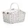 Alfresco 2 Person Picnic Basket Set, Willow & Faux Leather, 36x22x38cm, White, Insulated Blanket, Outdoor Essentials