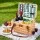 Alfresco 2-Person Willow Picnic Basket Set with Insulated Cooler, Plates, and Cutlery - Perfect for Outdoor Fun